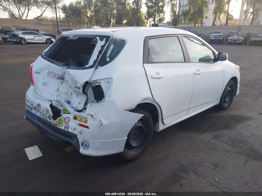 Vin: 2t1ku4ee3ac337830, lot: 46413288, toyota matrix 20104
