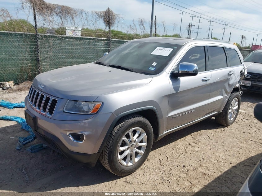 2014 Jeep Grand Cherokee Laredo, Левый зад, IAAI, VIN 1C4RJEAGXEC442528 — фото 2