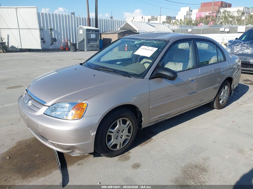 2002 Honda Civic, Roof, IAAI, VIN 2HGES16592H522585 — photo 2