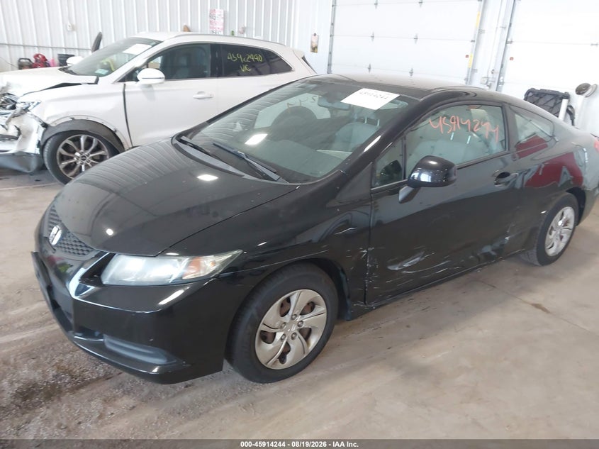 2013 Honda Civic Lx, Левый бок, IAAI, VIN 2HGFG3B5XDH531290 — фото 2