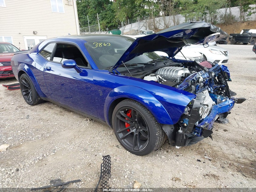 Vin: 2c3cdzl93nh163863, lot: 46413369, dodge challenger srt 20221