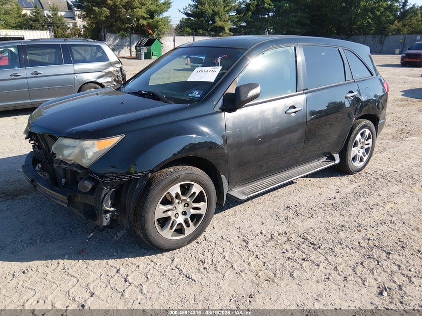 2007 Acura MDX, Удар спереди, IAAI, VIN 2HNYD28357H511933 — фото 2