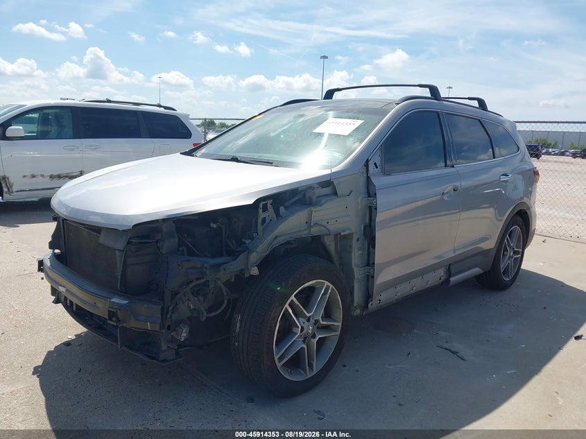2017 Hyundai Santa Fe, Left Front, IAAI, VIN KM8SR4HF8HU216712 — photo 2