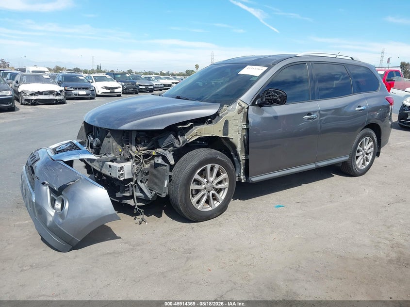 Vin: 5n1ar2mn4fc713191, lot: 46413437, nissan pathfinder s 20152