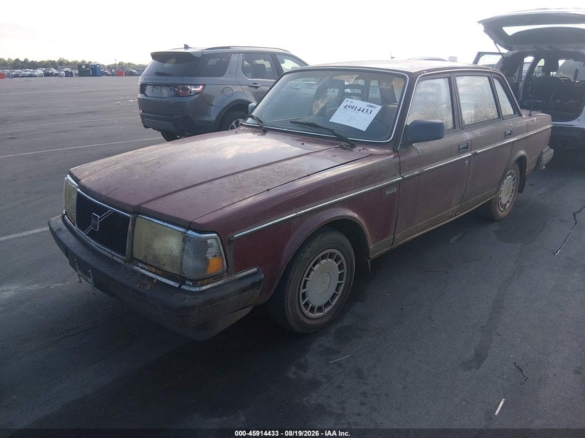 1989 Volvo 244 Dl/Gl, Обычный износ, IAAI, VIN YV1AX8846K1384573 — фото 2