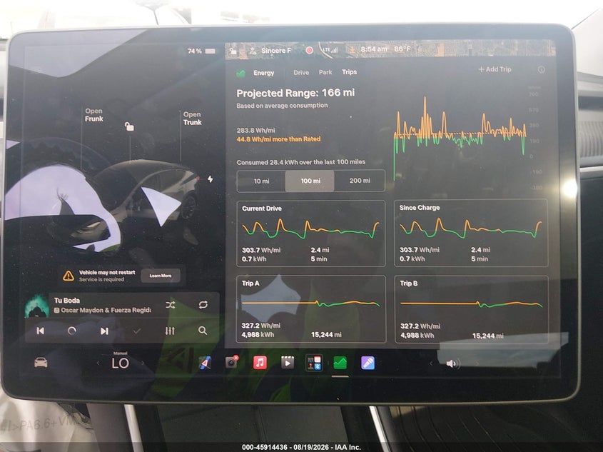 TESLA MODEL Y 2020 VIN 5YJYGDEE1LF041592
