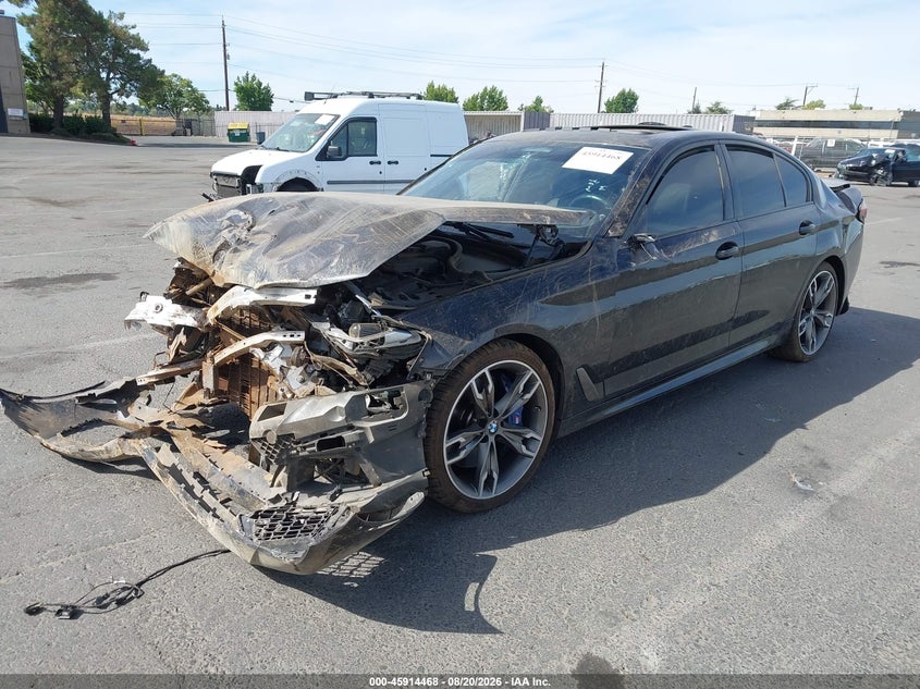 2021 BMW 5er, Rollover, IAAI, VIN WBA13BK06MCF93615 — photo 2