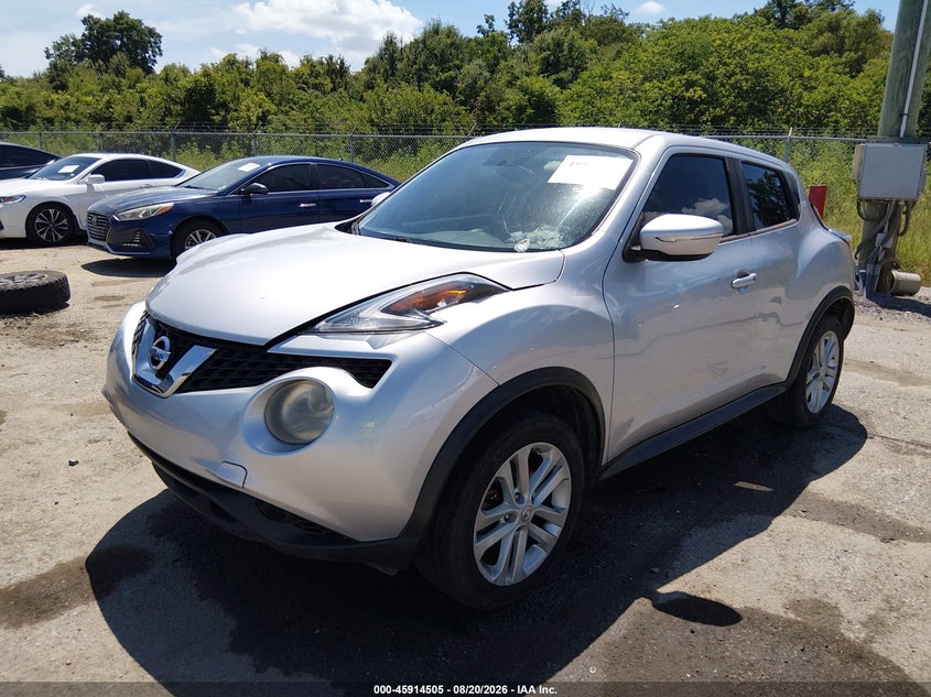 2016 Nissan Juke, Rear, IAAI, VIN JN8AF5MR7GT609592 — photo 2