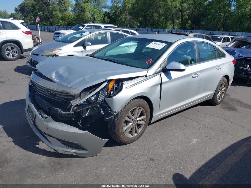2016 Hyundai Sonata, Front End, IAAI, VIN 5NPE24AF8GH303602 — photo 2