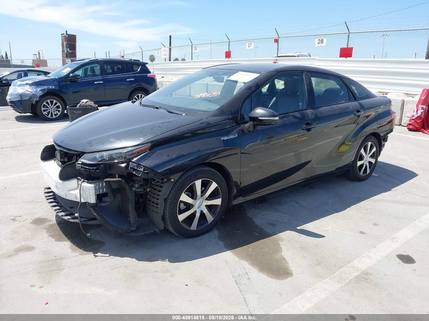 2018 Toyota Mirai, Front & Rear, IAAI, VIN JTDBVRBD3JA004957 — photo 2
