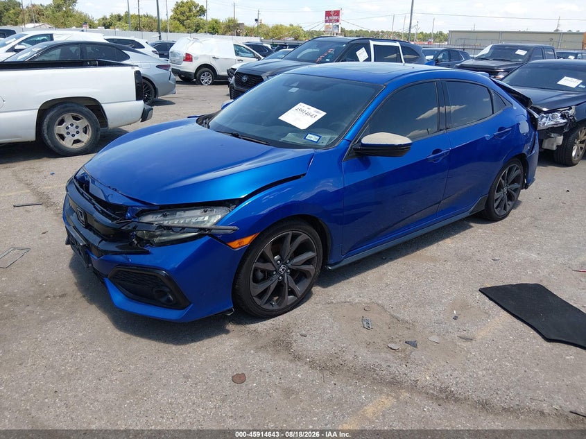 2018 Honda Civic, Rear, IAAI, VIN SHHFK7H94JU215656 — photo 2