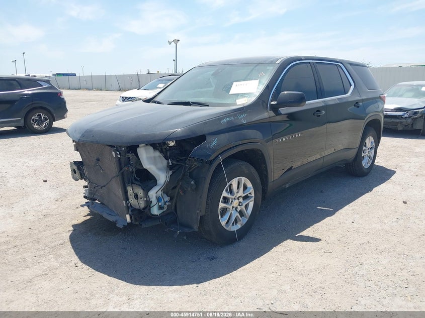 2022 Chevrolet Traverse, Front End, IAAI, VIN 1GNERFKW6NJ123911 — photo 2