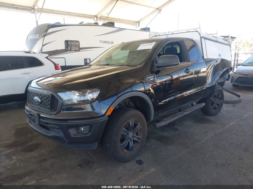 2021 Ford Ranger, Удар сзади, IAAI, VIN 1FTER1EH5MLD45996 — фото 2