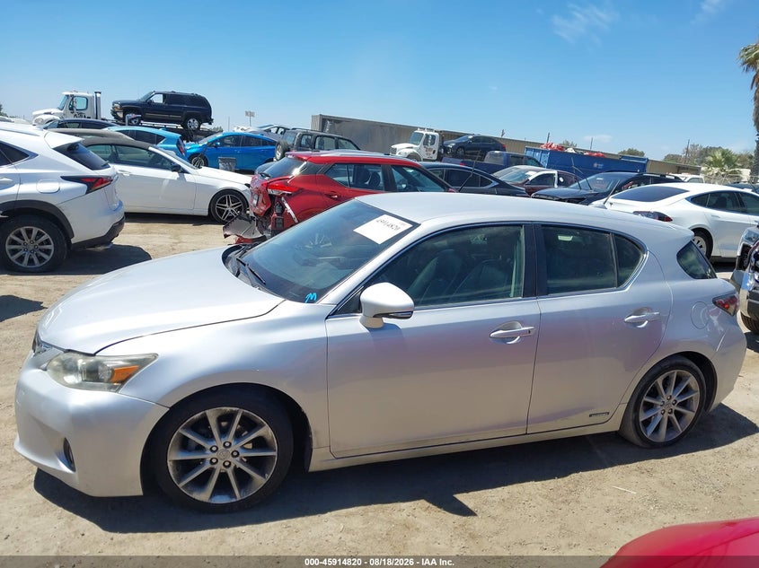 LEXUS CT 200H 2012 VIN JTHKD5BH8C2084959
