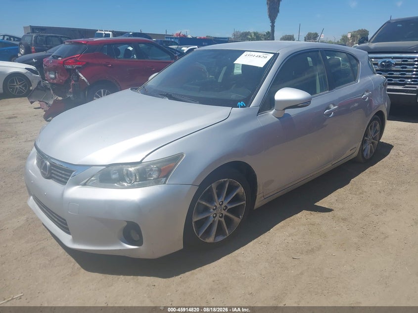 LEXUS CT 200H 2012 VIN JTHKD5BH8C2084959