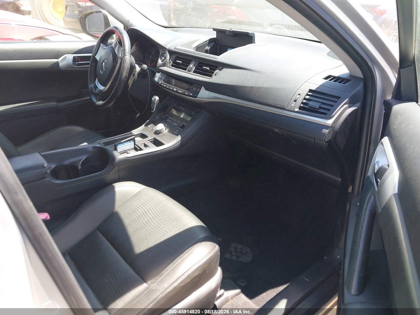 LEXUS CT 200H 2012 VIN JTHKD5BH8C2084959