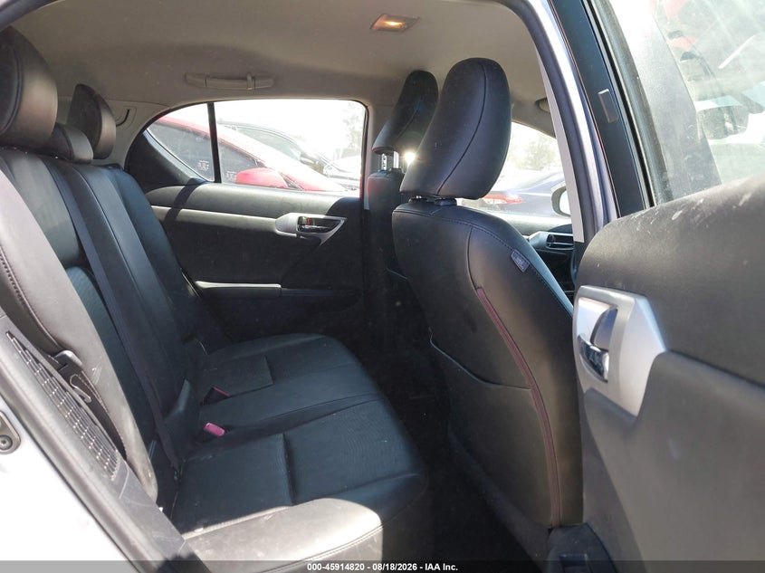 LEXUS CT 200H 2012 VIN JTHKD5BH8C2084959