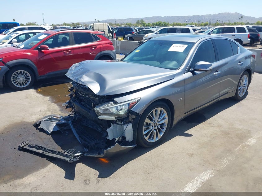 2019 Infiniti Q50, Удар спереду, IAAI, VIN JN1EV7AP8KM542005 — фото 2