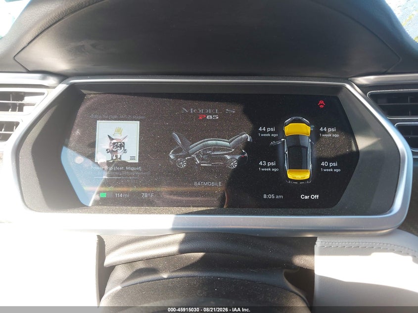 TESLA MODEL S 2013 VIN 5YJSA1DP9DFP12596