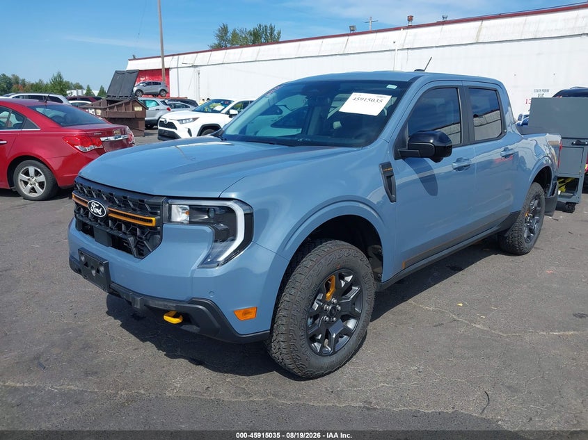 2025 Ford Maverick, Rear, IAAI, VIN 3FTTW8NA8SRA17059 — photo 2