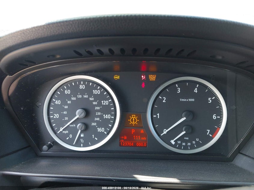 BMW 545I 2005 VIN WBANB33585B115284