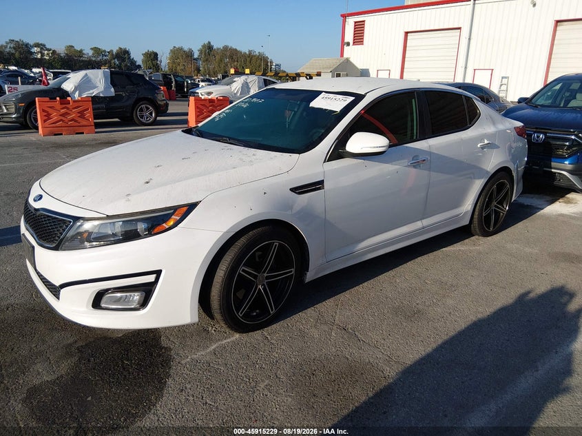 2015 Kia Optima, Угон, IAAI, VIN 5XXGM4A77FG438236 — фото 2