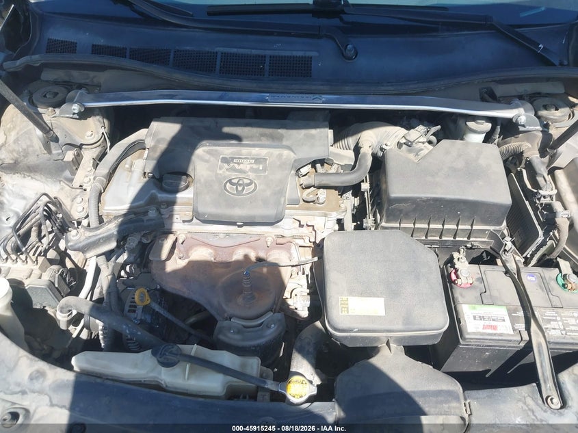 2012 TOYOTA CAMRY SEDAN 2.5L I-4 DOHC, VVT, 173HP