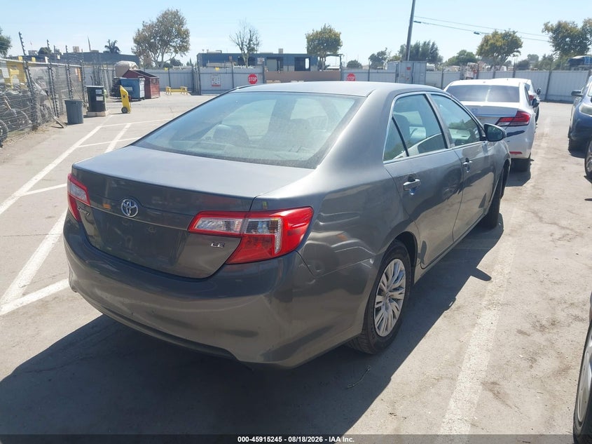 2012 TOYOTA CAMRY SEDAN 2.5L I-4 DOHC, VVT, 173HP