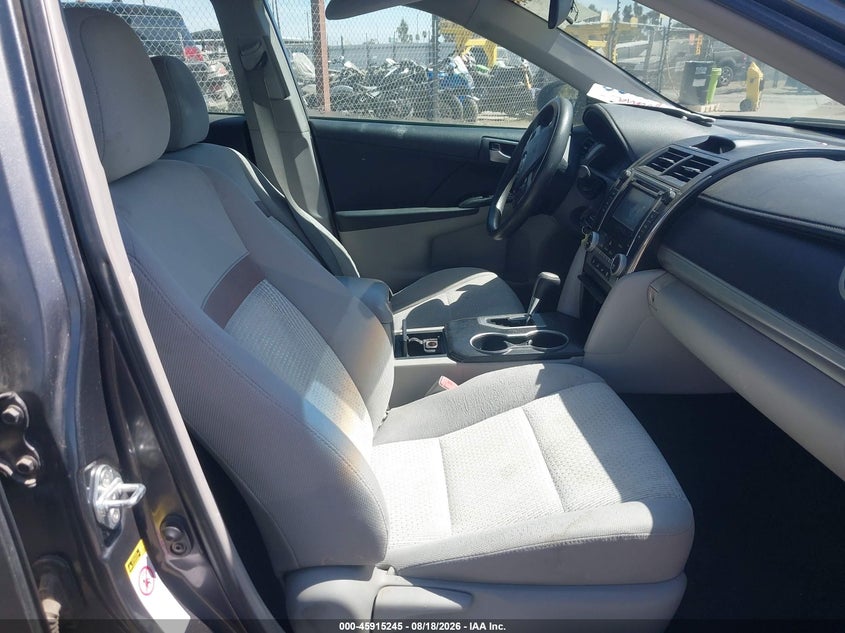 2012 TOYOTA CAMRY SEDAN 2.5L I-4 DOHC, VVT, 173HP