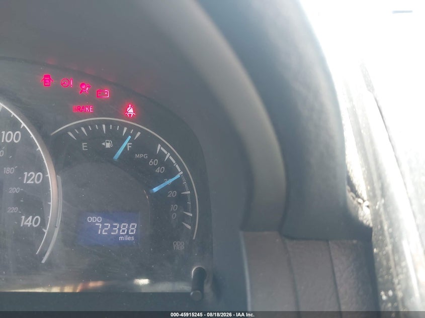2012 TOYOTA CAMRY SEDAN 2.5L I-4 DOHC, VVT, 173HP