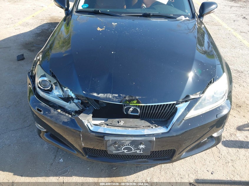 LEXUS IS 350C 2011 VIN JTHFE2C29B2505576