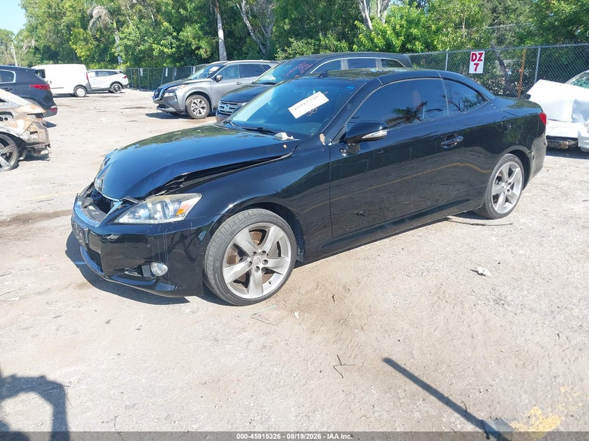LEXUS IS 350C 2011 VIN JTHFE2C29B2505576