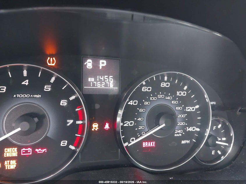 2012 SUBARU OUTBACK auction photo 7