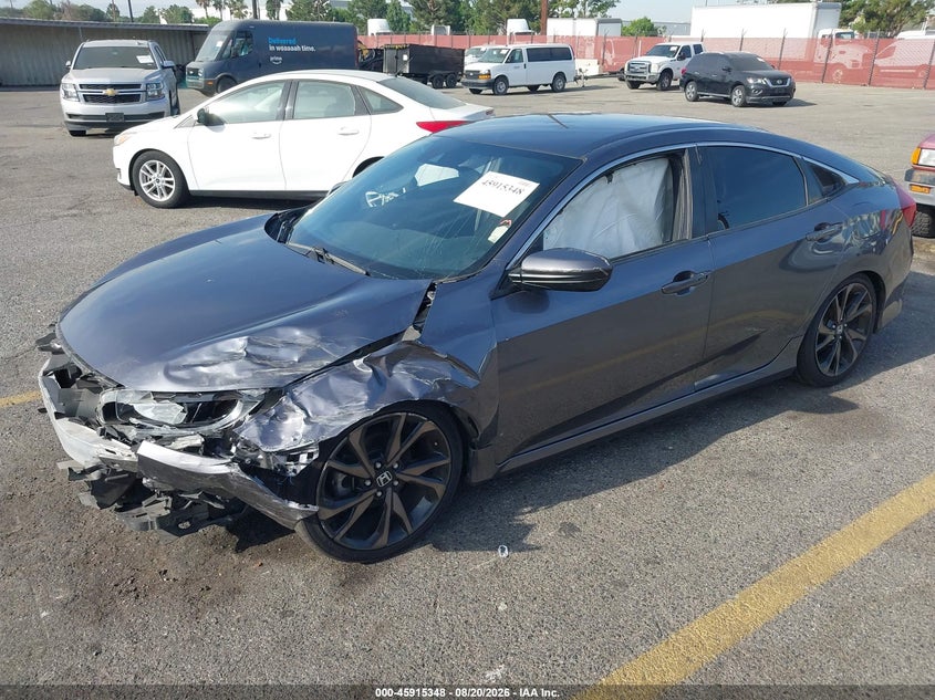 2020 Honda Civic Sport, Front End, IAAI, VIN 2HGFC2F8XLH569434 — photo 2