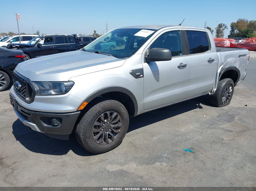 2019 Ford Ranger, Лівий зад, IAAI, VIN 1FTER4EHXKLA34921 — фото 2
