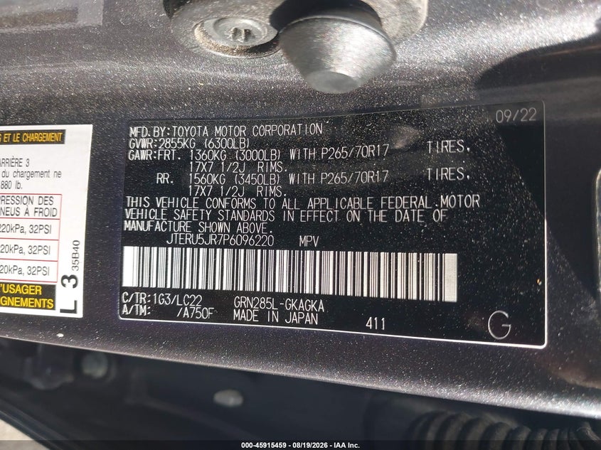 TOYOTA 4RUNNER - zdjęcie 9