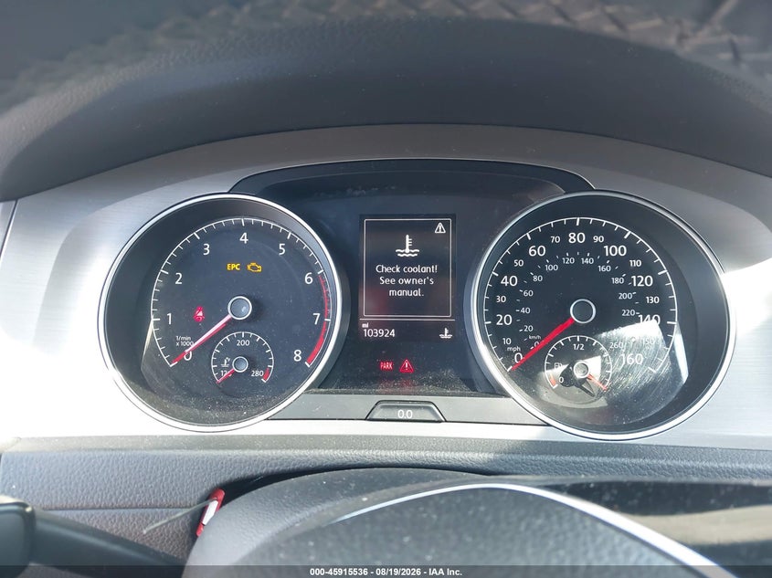 2016 VOLKSWAGEN GOLF auction photo 7