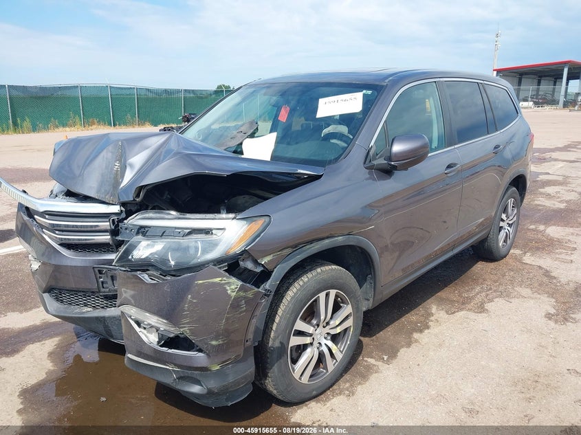 2016 Honda Pilot, Front End, IAAI, VIN 5FNYF6H57GB125139 — photo 2