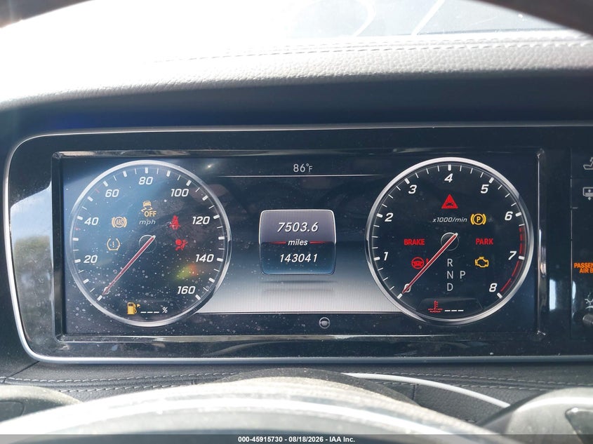 2015 MERCEDES-BENZ S 550 auction photo 7
