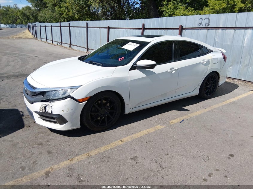 2018 Honda Civic, Удар спереду, IAAI, VIN 2HGFC1E59JH704157 — фото 2