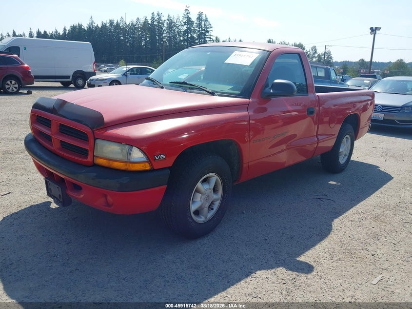 1998 Dodge Dakota, Обычный износ, IAAI, VIN 1B7FL26X9WS650086 — фото 2