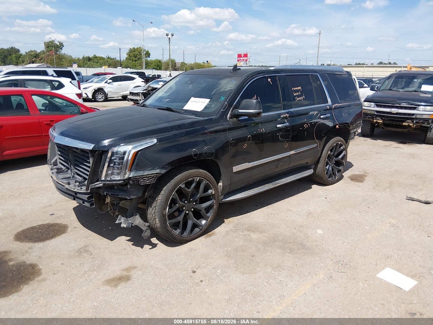 2015 Cadillac Escalade, Удар спереди, IAAI, VIN 1GYS3MKJ7FR742102 — фото 2
