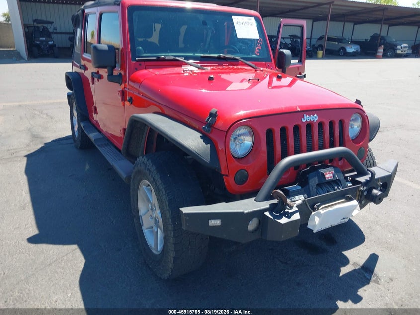 2013 Jeep Wrangler Unlimited Sport, Левый бок, IAAI, VIN 1C4BJWDG3DL673806