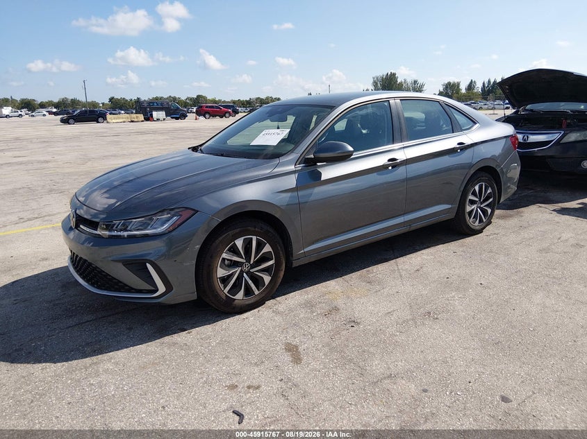 2026 Volkswagen Jetta S, Right Side, IAAI, VIN 3VW5W7BU0TM039778 — photo 2