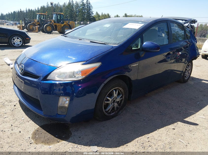 2010 Toyota Prius, Rear, IAAI, VIN JTDKN3DU7A1153446 — photo 2