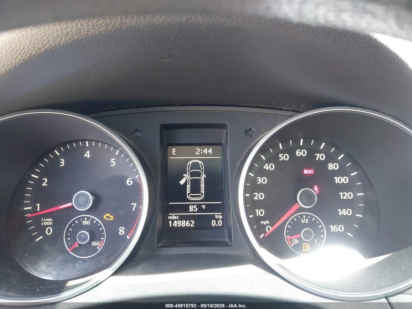 VOLKSWAGEN GOLF 2010 VIN WVWAB7AJ4AW301805