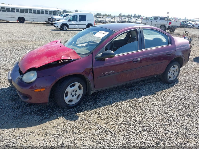 DODGE NEON 2000 VIN 1B3ES46CXYD516218