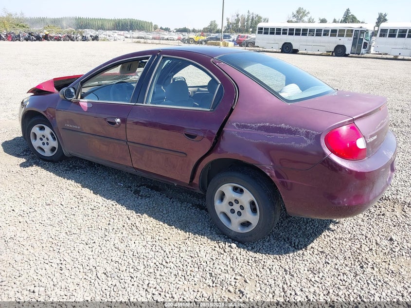 DODGE NEON 2000 VIN 1B3ES46CXYD516218