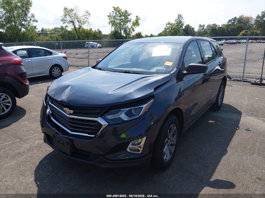 2018 Chevrolet Equinox Ls, Front End, IAAI, VIN 3GNAXHEV9JL104839 — photo 2