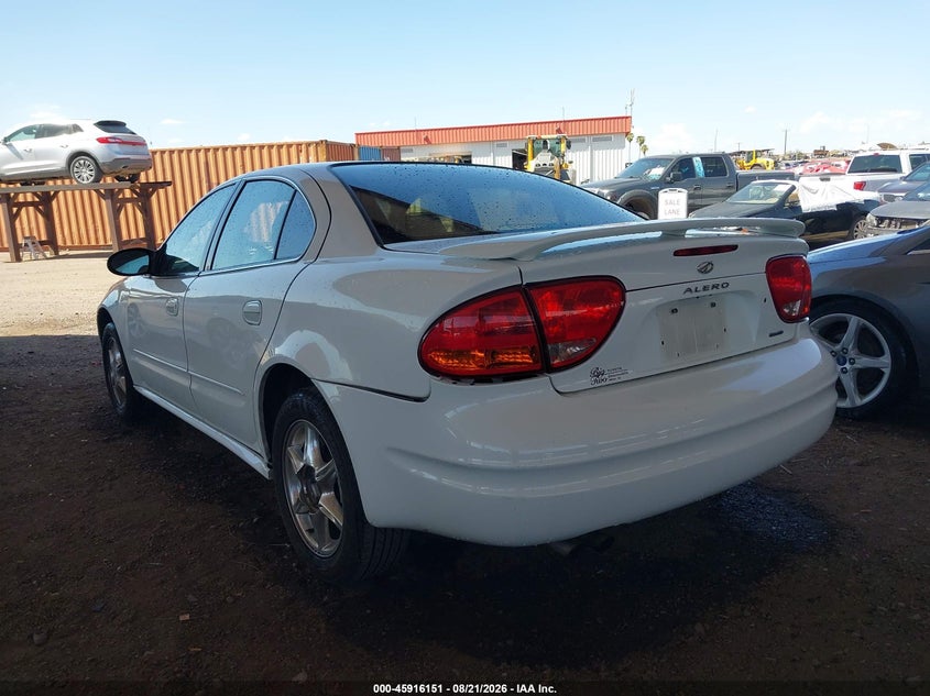 OLDSMOBILE ALERO 2000 VIN 1G3NF52E3YC311393